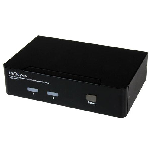 StarTech SV231HDMIUA 2-Port USB HDMI KVM Switch with Audio and USB 2.0 Hub