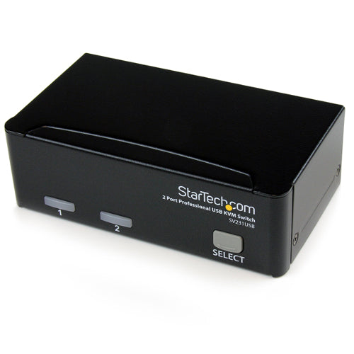StarTech SV231USB 2-Port Professional USB KVM Switch Kit with Cables