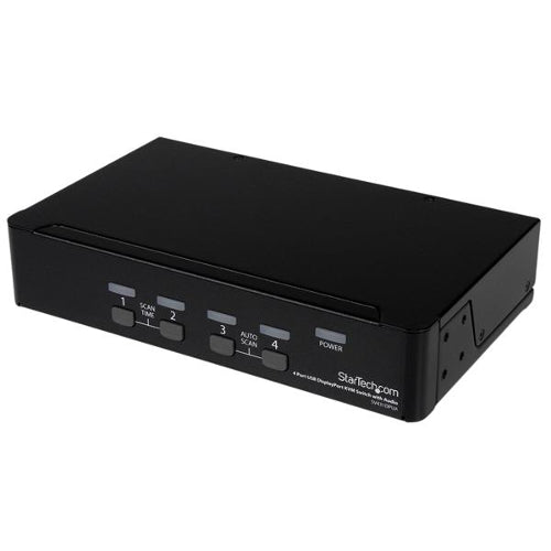 StarTech SV431DPUA 4-Port USB DisplayPort KVM Switch with Audio