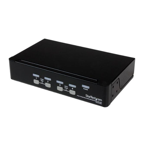StarTech SV431DUSBU 4-Port 1U Rackmount USB KVM Switch with OSD