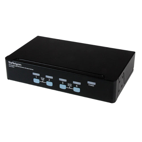 StarTech SV431USBAE 4-Port USB KVM Switch with Audio and USB 2.0 Hub