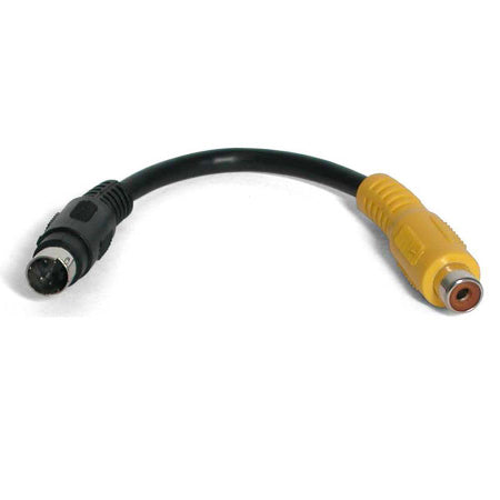 StarTech SVID2COMP 6 inch S-Video to Composite Video Adapter Cable RCA Female to Male