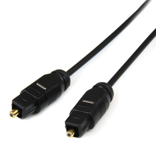 StarTech THINTOS15 15 ft Thin Toslink Digital Optical SPDIF Audio Cable Male/Male