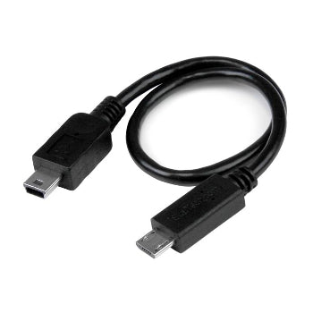 StarTech UMUSBOTG8IN 8in Micro to Mini USB Cable