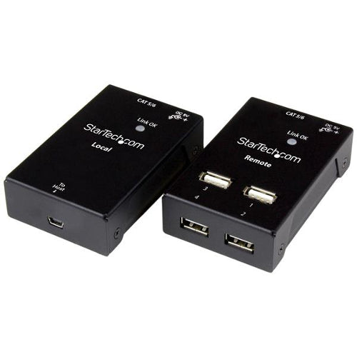 StarTech USB2004EXTV 4-Port USB 2.0 Extender Over Cat5 or Cat6