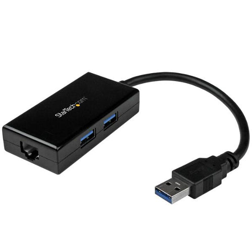 StarTech USB31000S2H USB 3.0 Gigabit Ethernet Adapter with 2-Port USB Hub