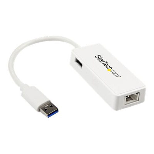 StarTech USB31000SPTW USB 3.0 Gigabit Ethernet Adapter with USB Port