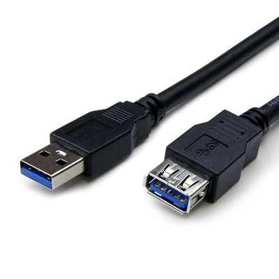 StarTech USB3SEXT2MBK 6.56 ft A to A USB 3.0 Extension Cable Male/Female