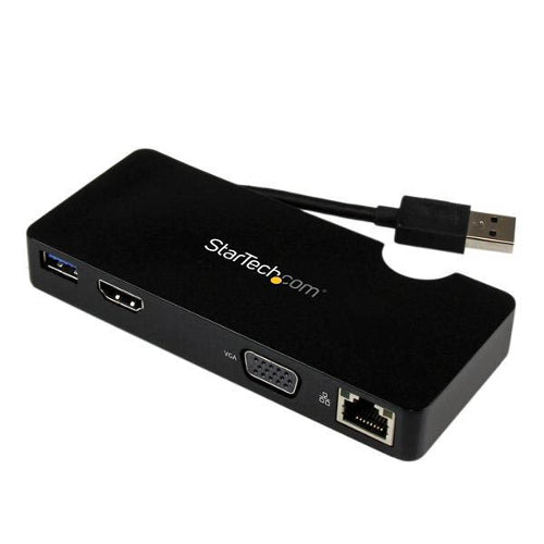 StarTech USB3SMDOCKHV USB 3.0 Mini Docking Station with HDMI VGA Gigabit Ethernet