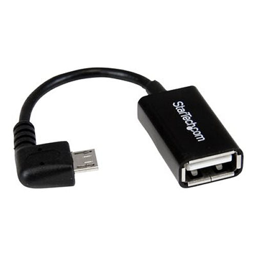 StarTech UUSBOTGRA 5in Right Angle Micro USB to USB Cable