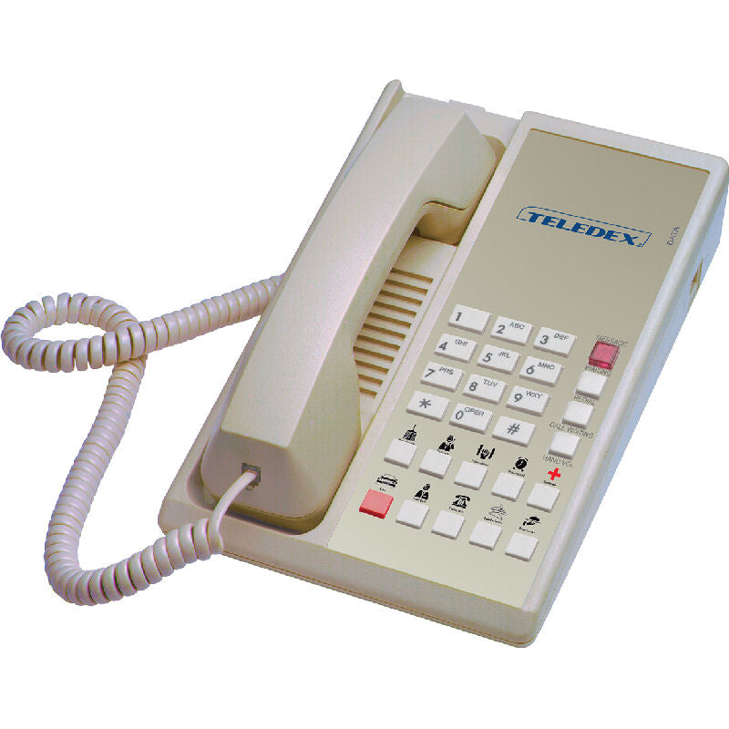 Teledex DIA65239 Diamond +10 Single-Line Guestroom Telephone (Ash)