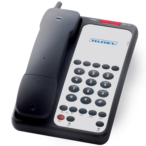 Teledex OPL951491 DCT1905 Single-Line Cordless 5-Guest Key Hospitality Phone