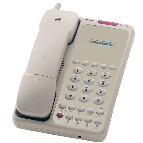 Teledex OPL97149 Opal DCT2905 2-Line Cordless 5-Guest Key Hospitality Phone