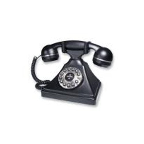 TeleMatrix 260091 Retro Desk Phone (Black)