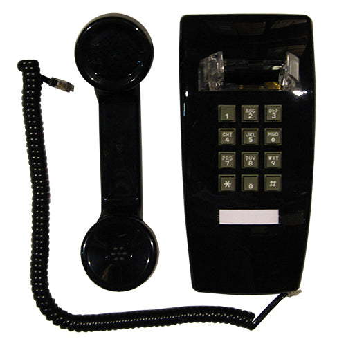 Telephone 2554 Single-Line Wall Phone (Black)
