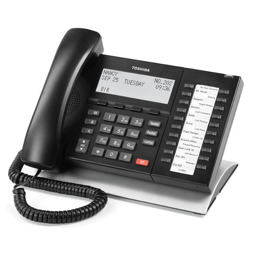 Toshiba DP5132C-SD 20-Button Speakerphone with LCD Display (Black/Refurbished)