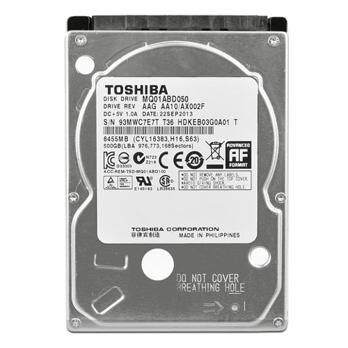 Toshiba MQ01ABD050 2.5 inch SATA Hard Disk Drive (Refurbished)