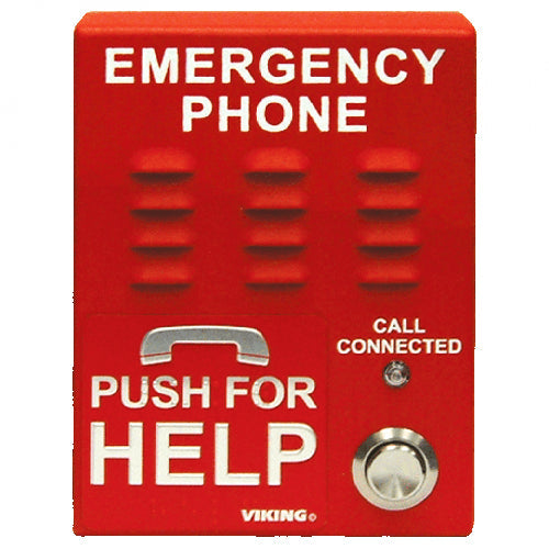 Viking E-1600A-EWP Emergency Dialer with Enhanced Weather Protector (Red)