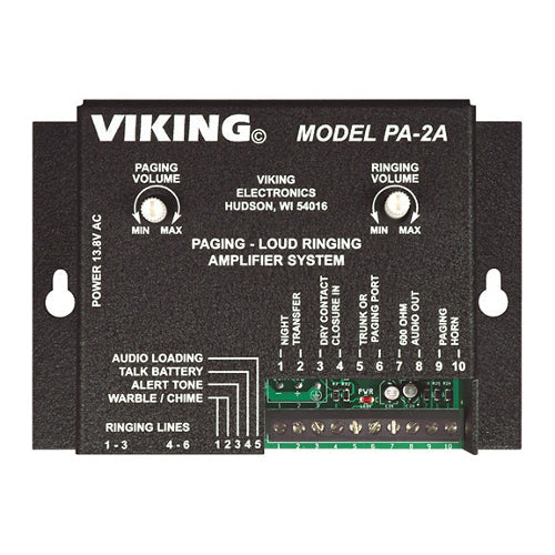 Viking PA-2A Multi-Line Loud Ringer & Page Amplifier (Refurbished)