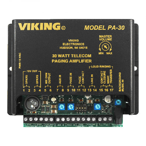 Viking PA-30 30-Watt Paging Amplifier