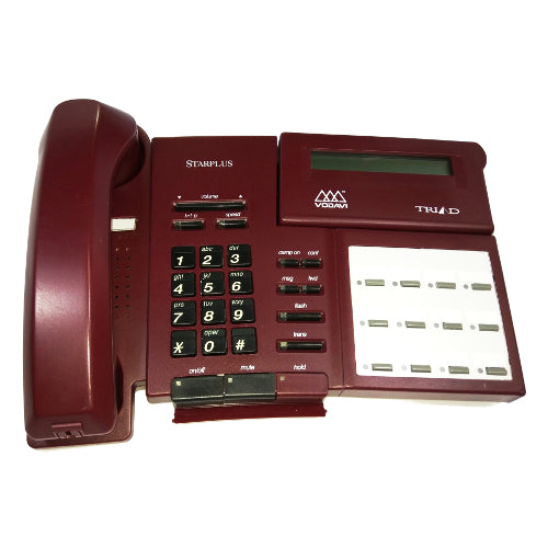 Vodavi TR-9014-60 12-Button Speaker Display Phone (Burgundy / Refurbished)