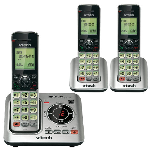 VTech CS6629-3 3-Handset DECT Cordless Phone with Speakerphone