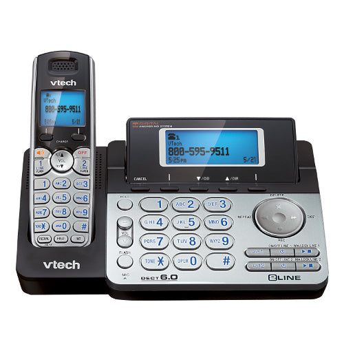 VTech DS6151 2-Line Expandable Cordless Phone System with ITAD