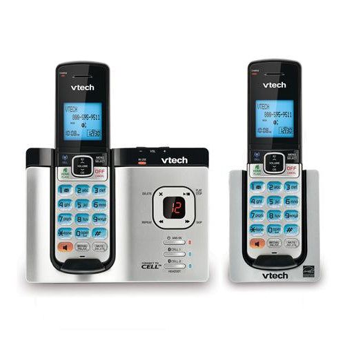 VTech DS6621-2 DECT 6.0 Expandable Cordless Phone With 2 Handsets