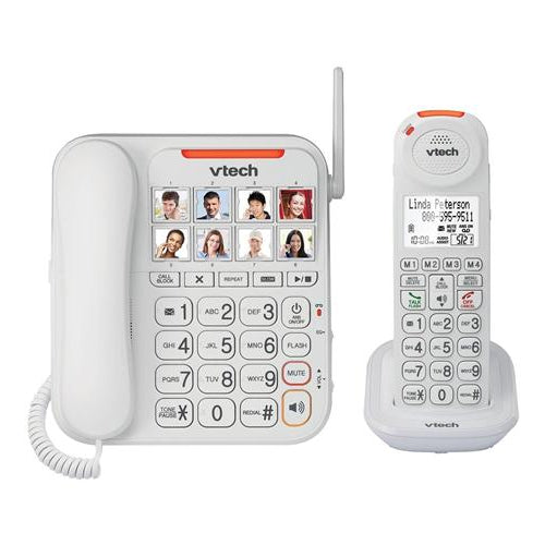 Vtech CareLine SN5147 Amplified Corded/Cordless Phone with Answering System