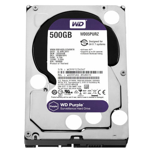 Western Digital Purple WD05PURZ 500GB Hard Drive