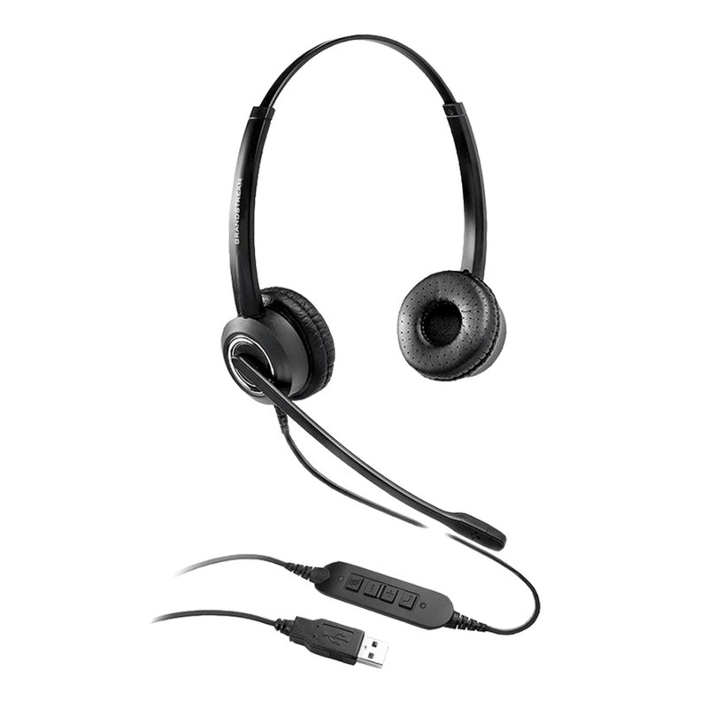 Grandstream GUV3000 USB-A Dual Ear Corded Headset (New)