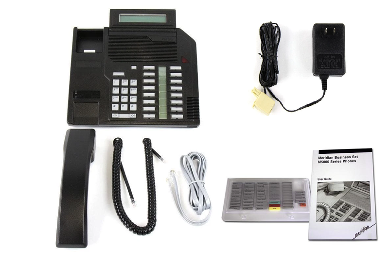 Nortel Meridian M5316 Phone NT4X42 with Power Supply (Black/Refurbished)
