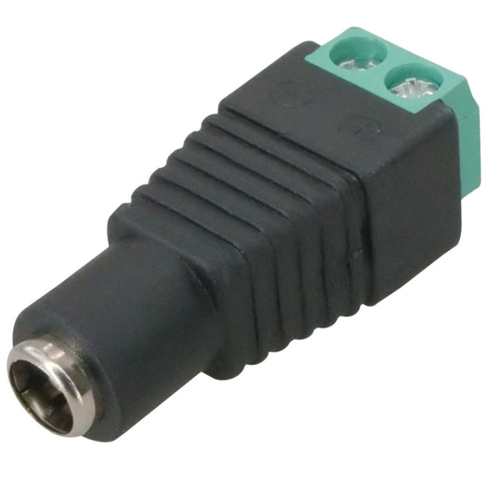 SCE Female DC Socket Power Plug to 2-Pin Terminal Adapter