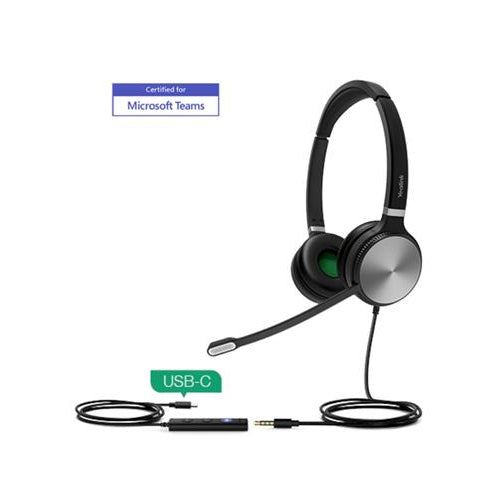 Yealink UH36-DUAL-TEAMS-USB-C Wired Binaural Headset