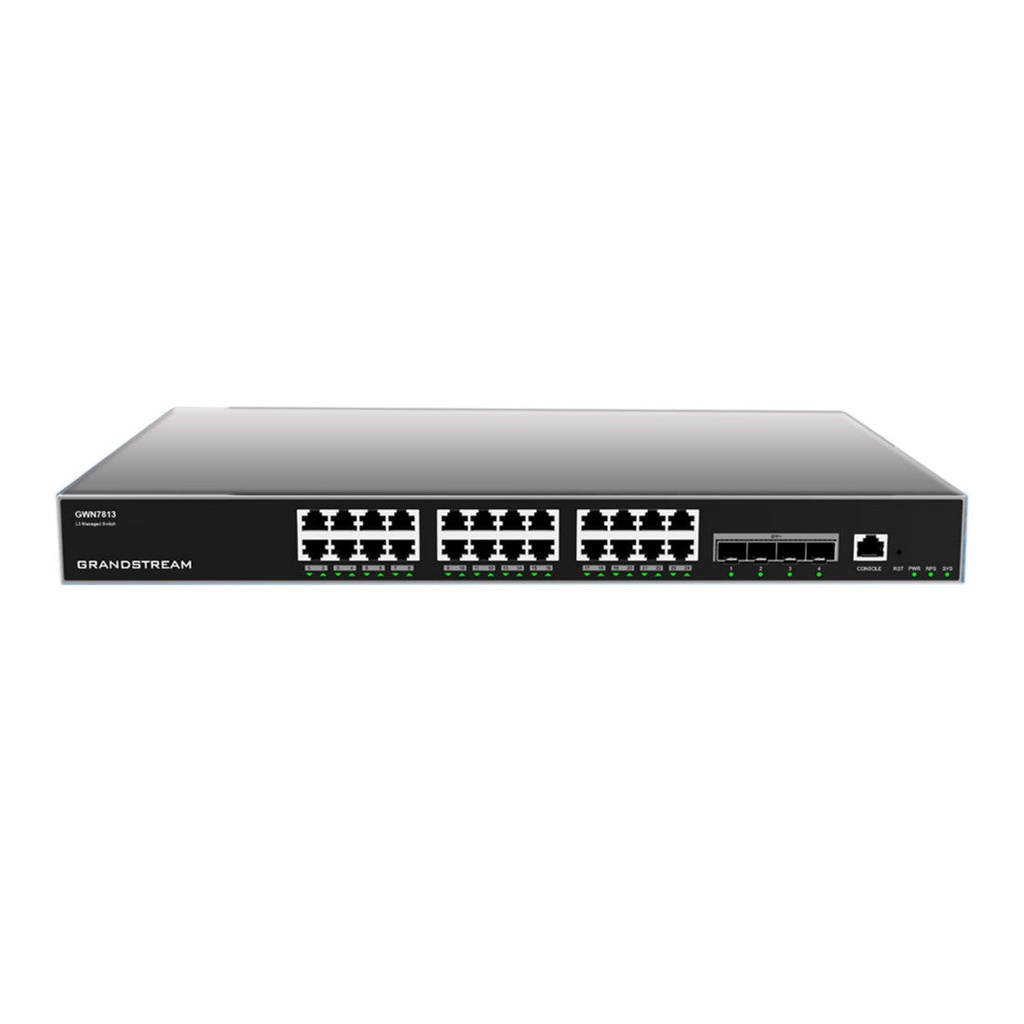 Grandstream GWN7813 24-Port Enterprise Layer 3 Managed Network Switch (New)