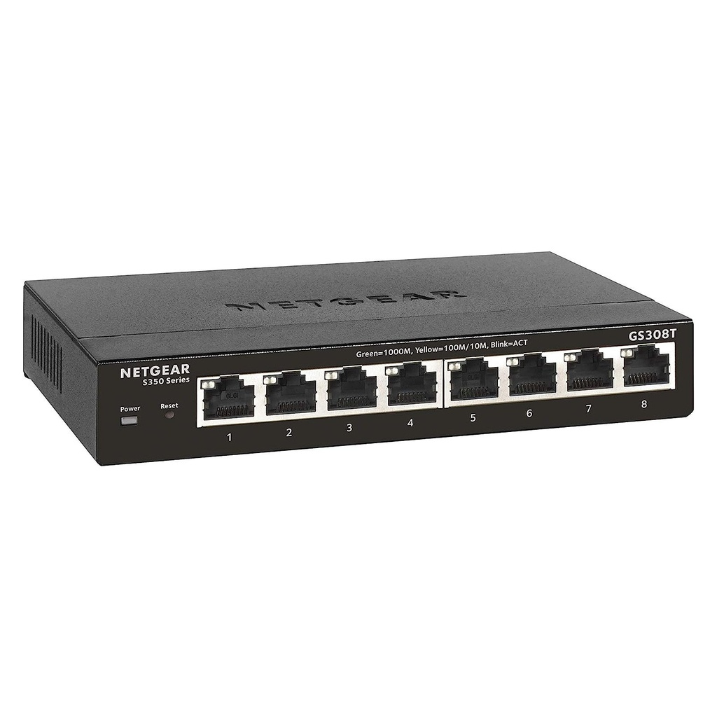 Netgear GS308T-100NAS 8-Port Gigabit Ethernet Smart Switch (New)