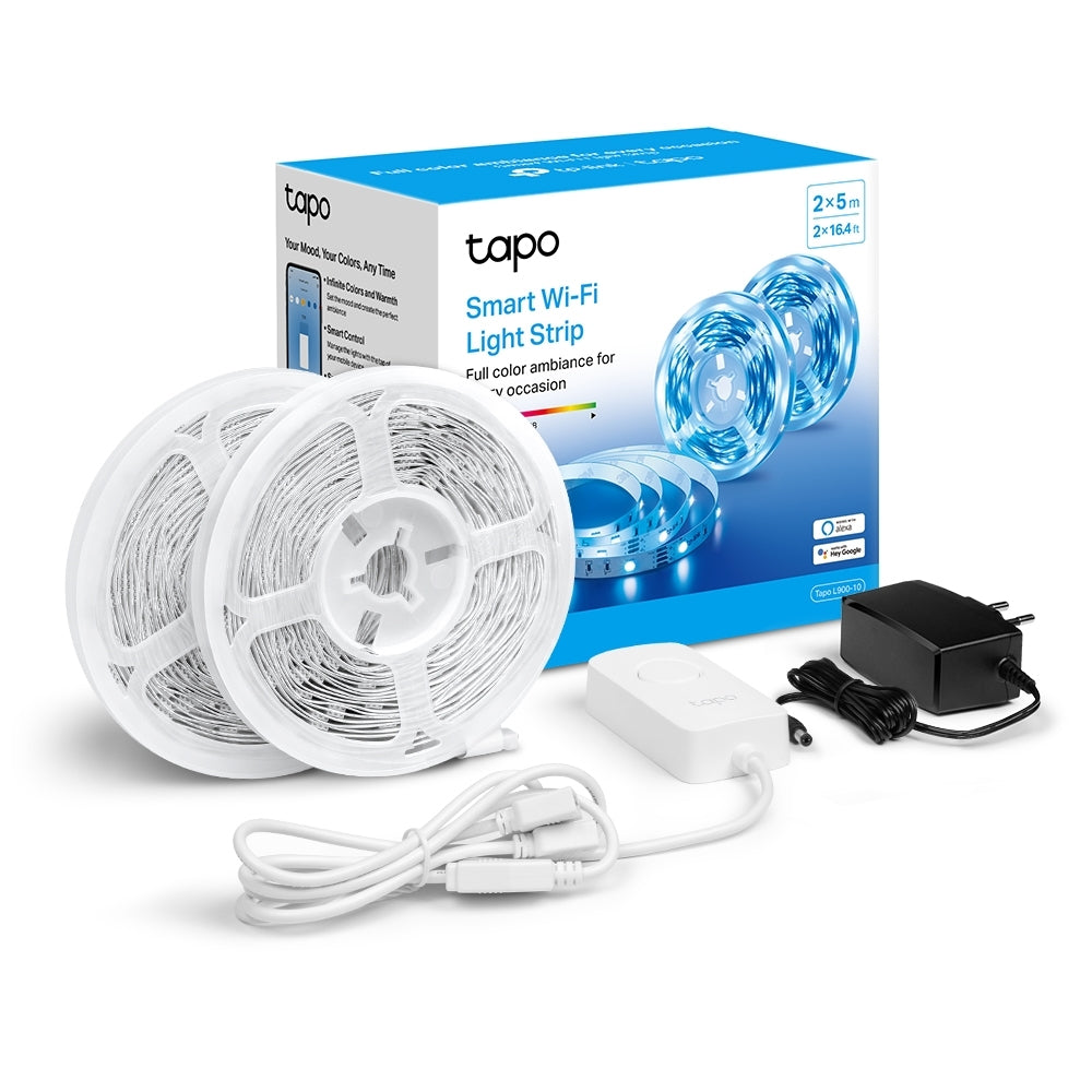 TP-Link Tapo L900-10 Smart Wi-Fi Light Strip Multicolor, One Line, One Color (2 Light Strips) (New)