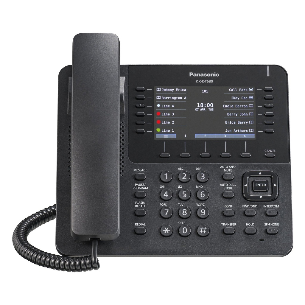 Panasonic KX-DT680 Digital Color Display Speakerphone (Black/Refurbished)