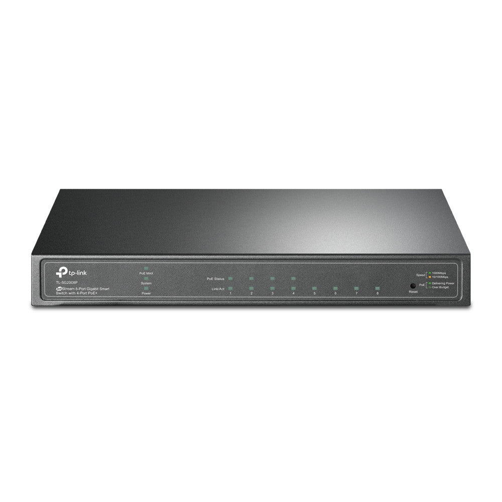 TP-Link TL-SG2008P JetStream 8-Port Gigabit Smart Switch with 4-Port PoE+ (New)