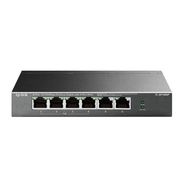 TP-Link TL-SF1006P Port 10/100Mbps Desktop Switch (New)