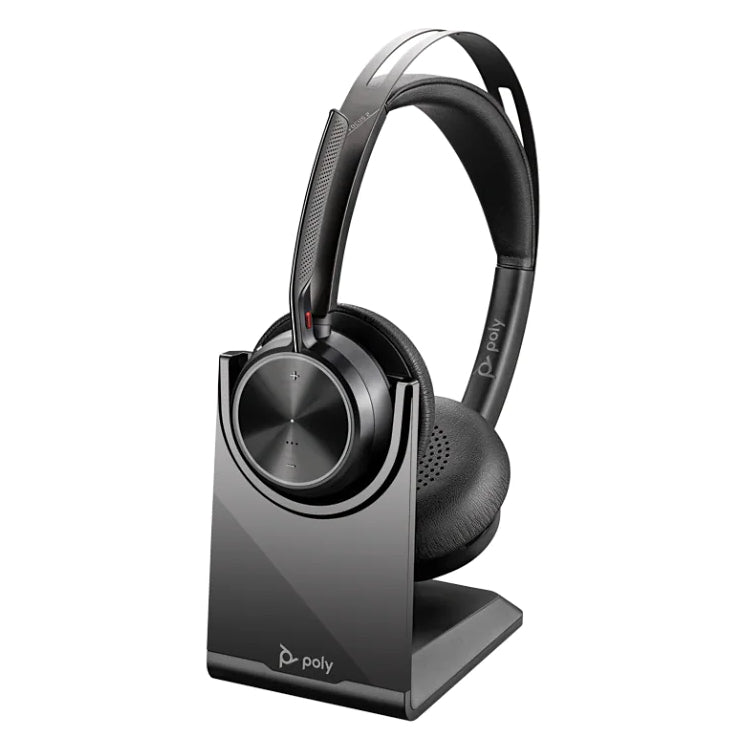Polycom 213727-01 Voyager Focus 2 UC, Standard, USB-A, Charge Stand HP 77Y86AA (New)
