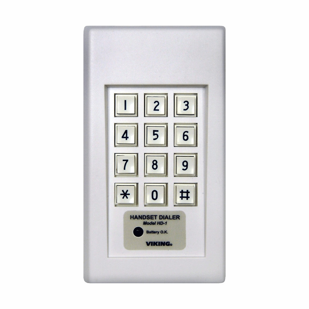 Viking HD-1 Handset Interfaced Touch Tone Dialer White (New)