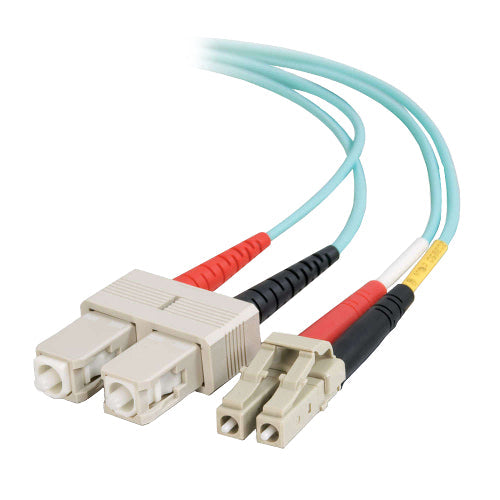 C2G 01126 7m LC-SC 10Gb 50/125 Duplex Multimode OM3 Fiber Cable