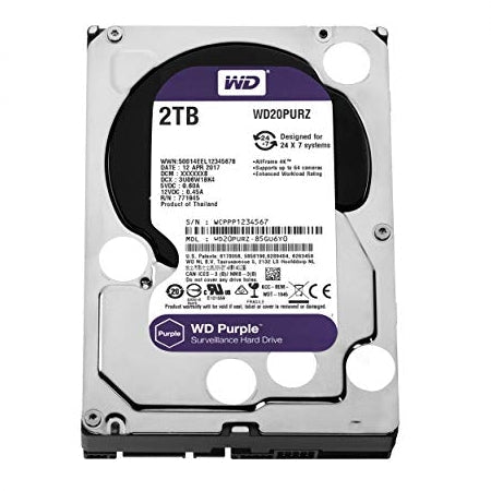 Western Digital Purple WD20PURZ 2TB Hard Drive