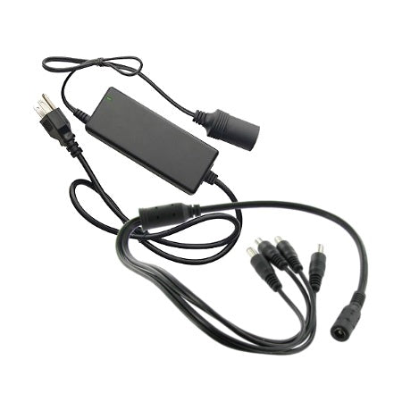 SCE 12VDC 8AMP Power Adapter with 4-Port Split Pigtail