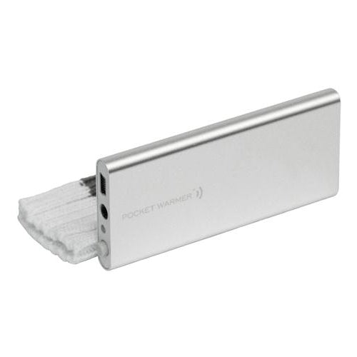P3 International P8430S Pocket Warmer Hand Warmer and Phone Charger (Silver)
