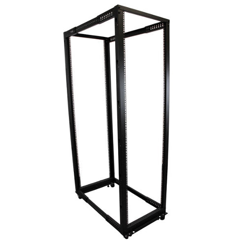 StarTech 4POSTRACK42 42U Adjustable Depth Open Frame 4 Post Server Rack Cabinet