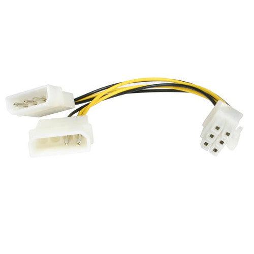 StarTech LP4PCIEXADAP 6 inch LP4 to 6 Pin PCI Express Video Cable Adapter
