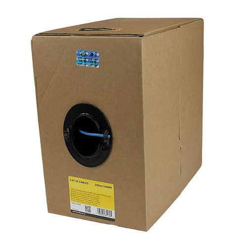 StarTech WIR5ECMPBL 1000ft Plenum Bulk Cat5e Ethernet Cable