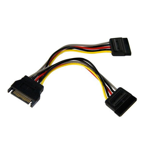 StarTech PYO2SATA 6 inch SATA Power Y Splitter Cable Adapter Male/Female